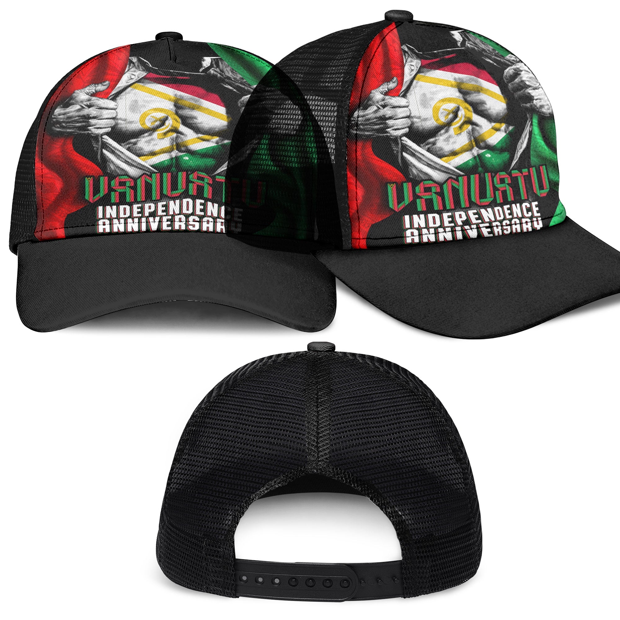 Vanuatu In Me Independence Day Mesh Back Cap 43rd Anniversary Style