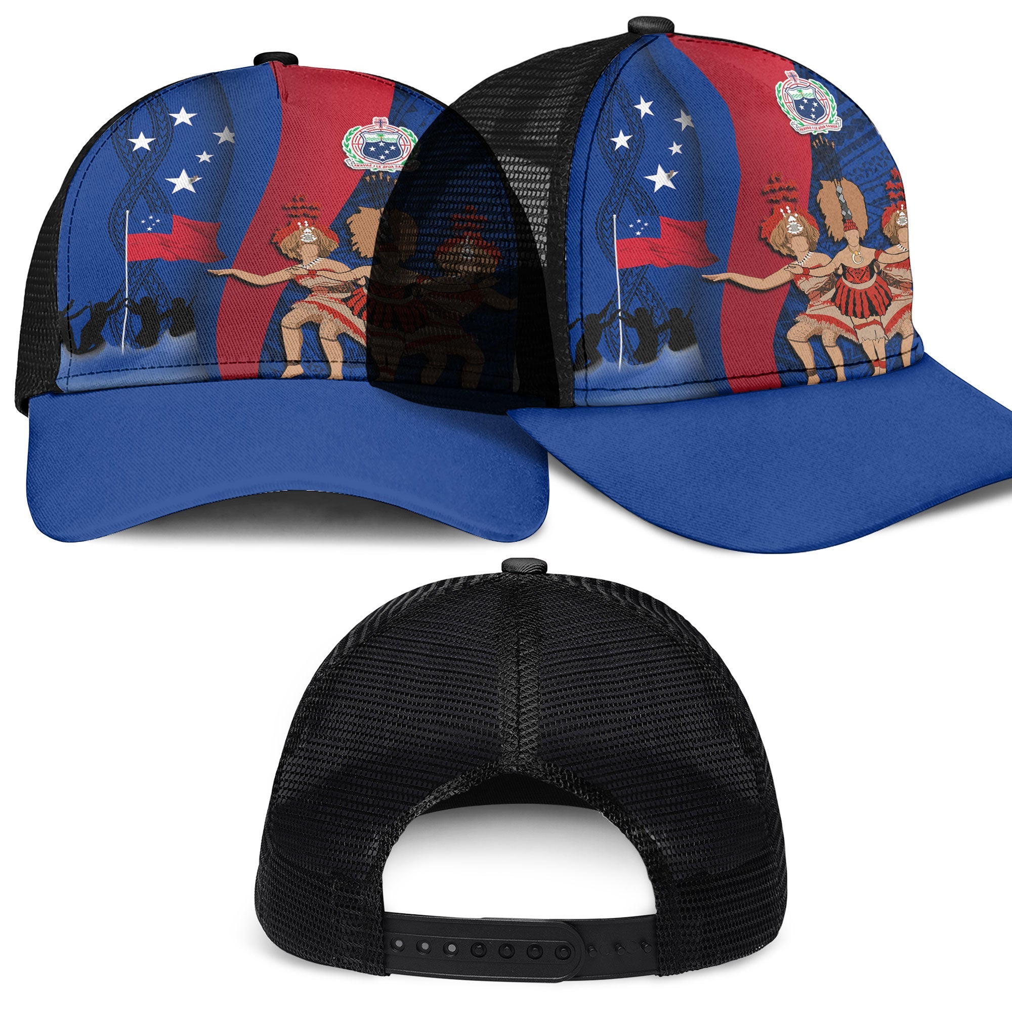 Samoa Independence Day Mesh Back Cap Celebrating Dance Style