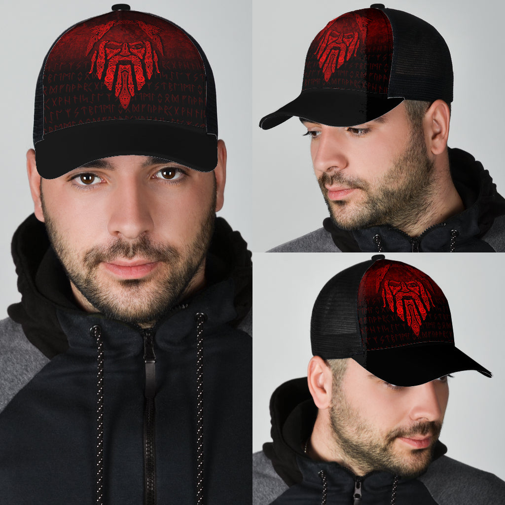 Viking Mesh Back Cap Eye Of Odin Red Version