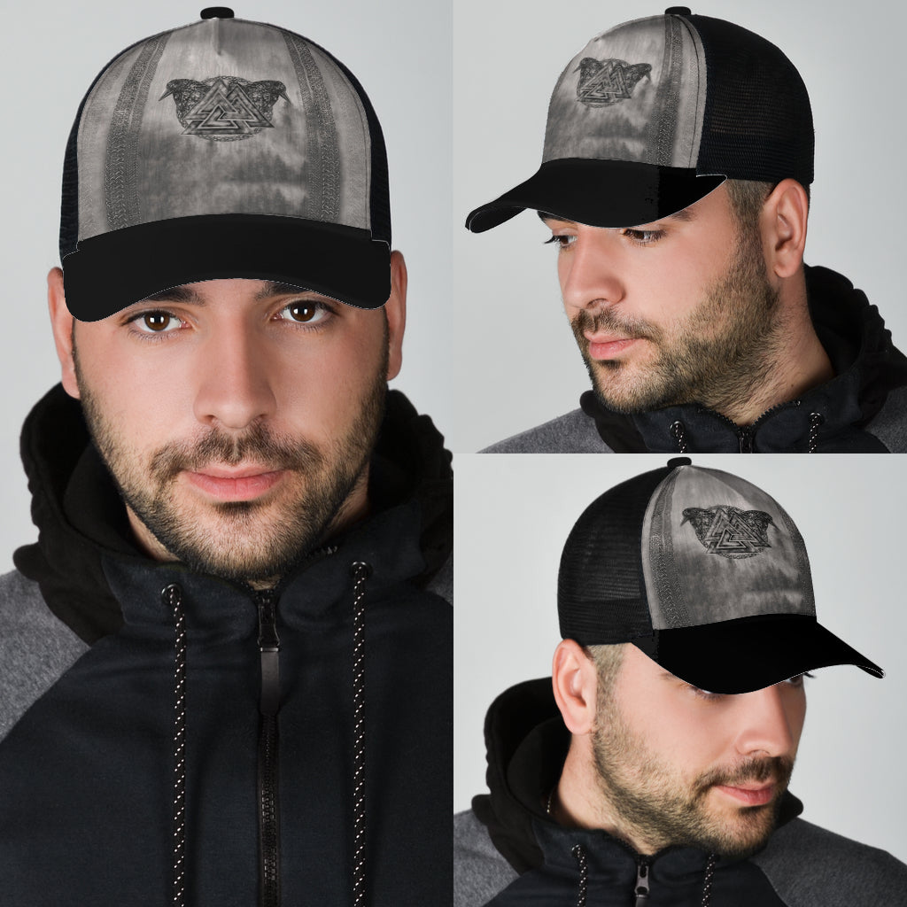 Viking Mesh Back Cap Viking Valknut And Raven