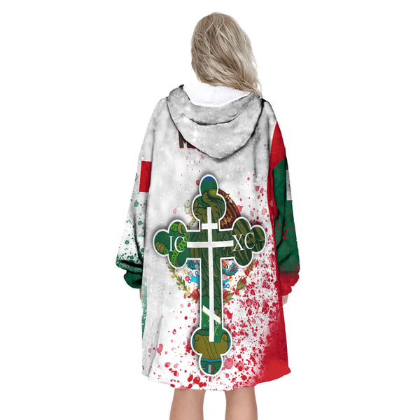 Mexico Snug Hoodie Flag & Coat Of Arms Orthodox Style