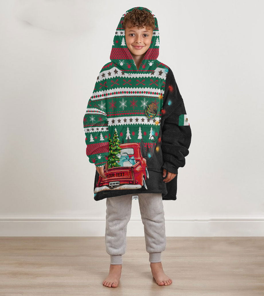 Mexico Snug Hoodie Kid Coat Of Arms Christmas Style