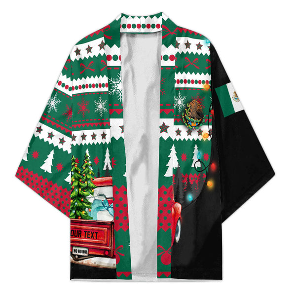 Mexico Kimono Coat Of Arms Christmas Style