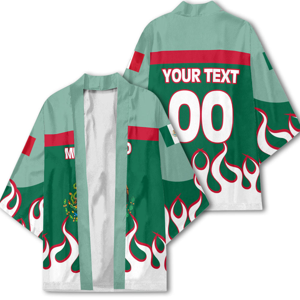 Mexico Kimono Flag & Coat Of Arms Fire Hockey Style