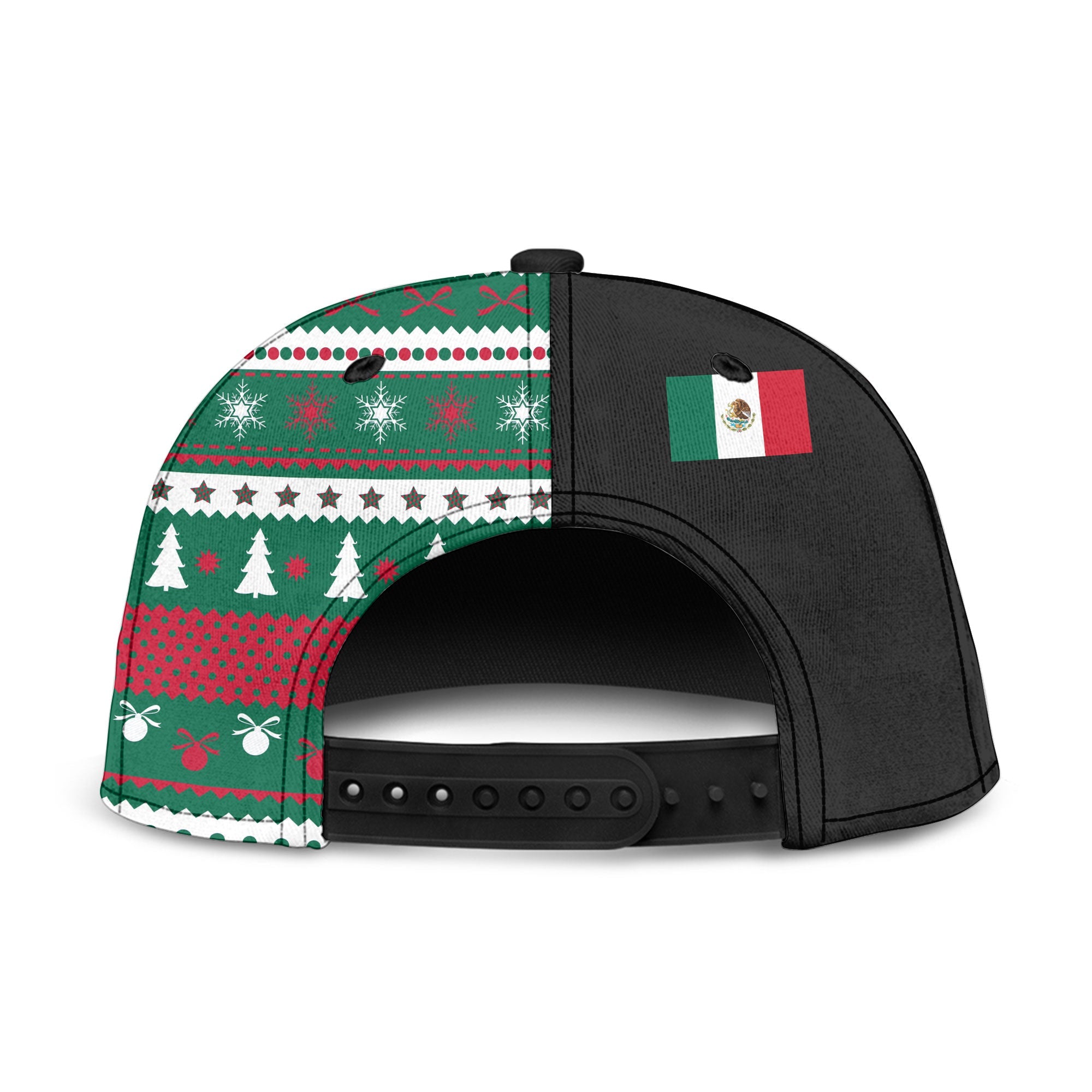 Mexico Snapback Hat Coat Of Arms Christmas Style