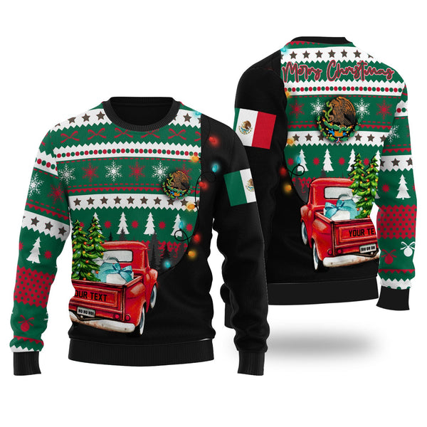 Mexico Ugly Sweater Coat Of Arms Christmas Style