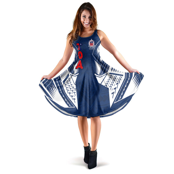 Custom TOA Samoa Rugby Midi Dress