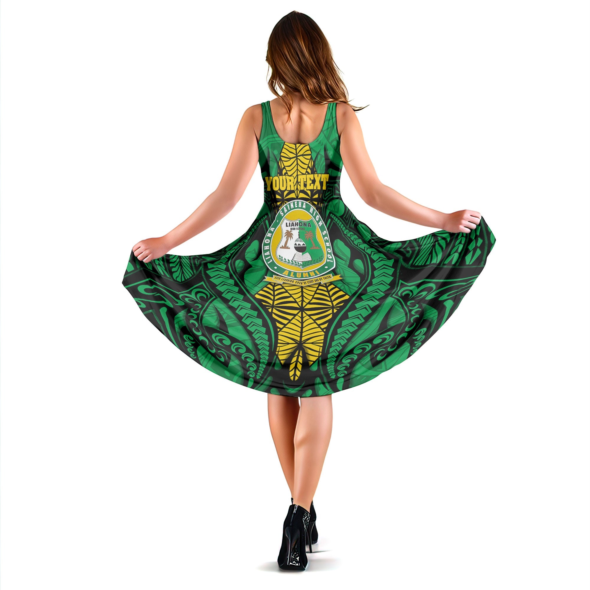 Custom Tonga Liahona High School Midi Dress