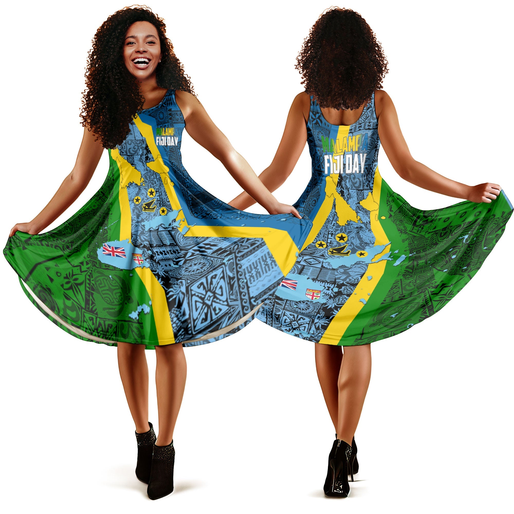 Malampa Fiji Day Midi Dress