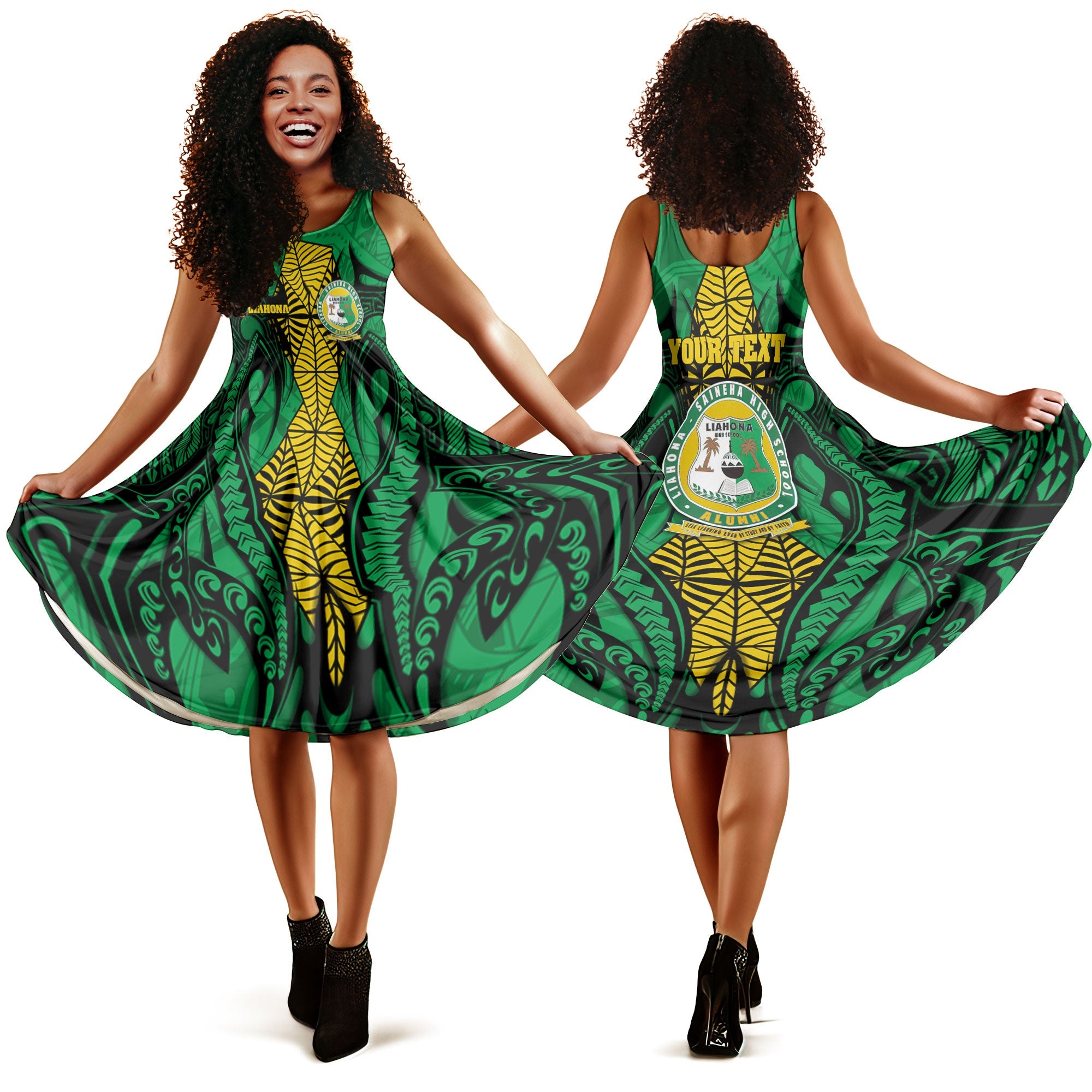 Custom Tonga Liahona High School Midi Dress