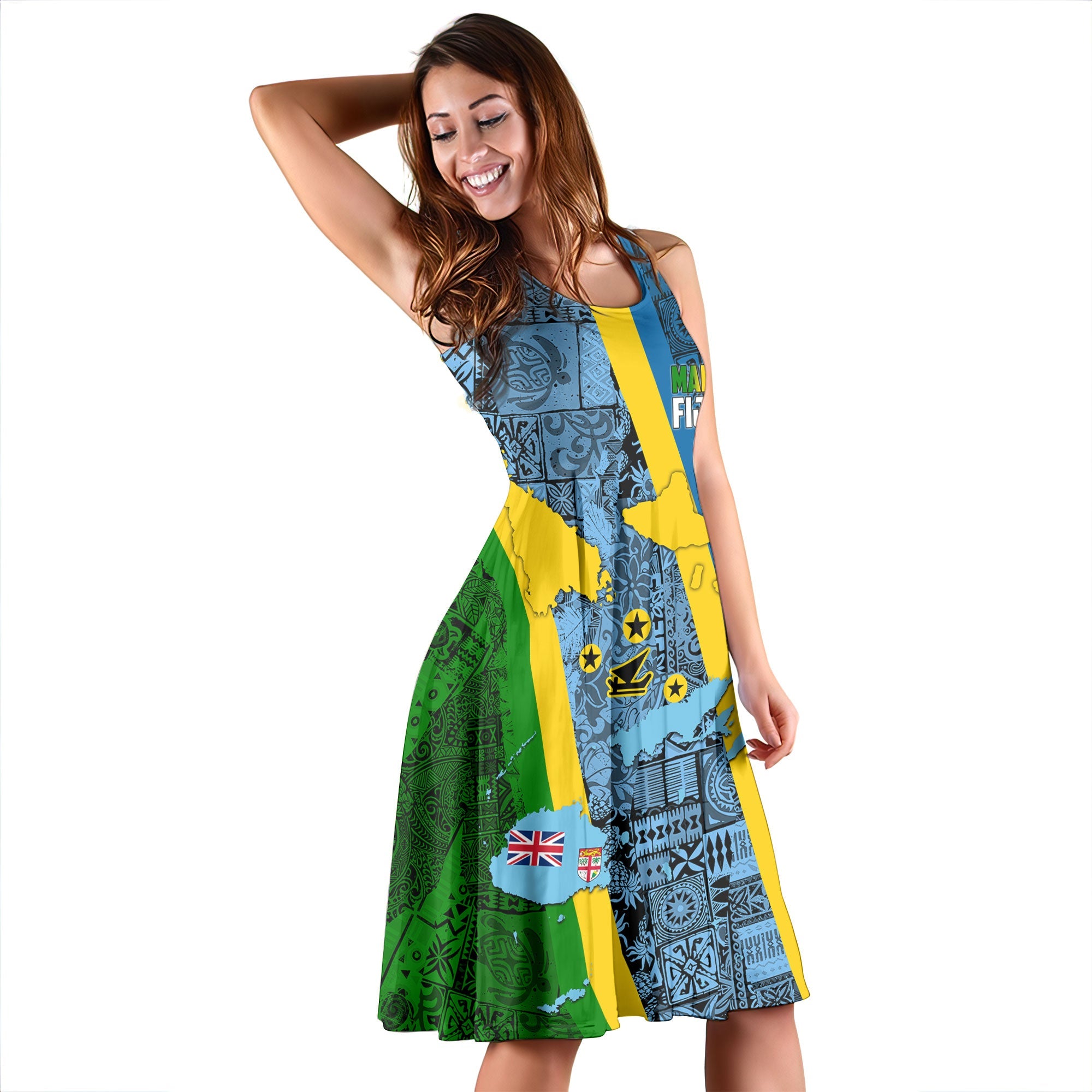 Malampa Fiji Day Midi Dress