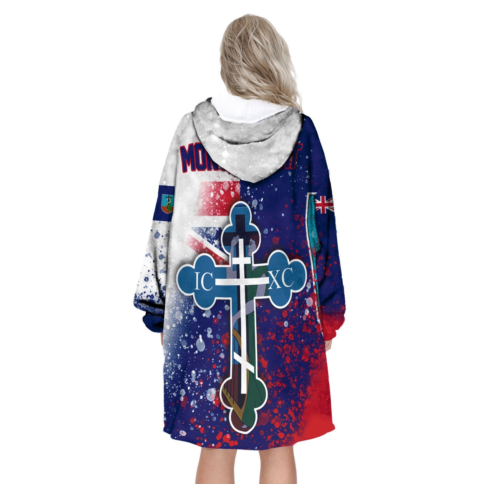 Montserrat Snug Hoodie Flag & Coat Of Arms Orthodox Style