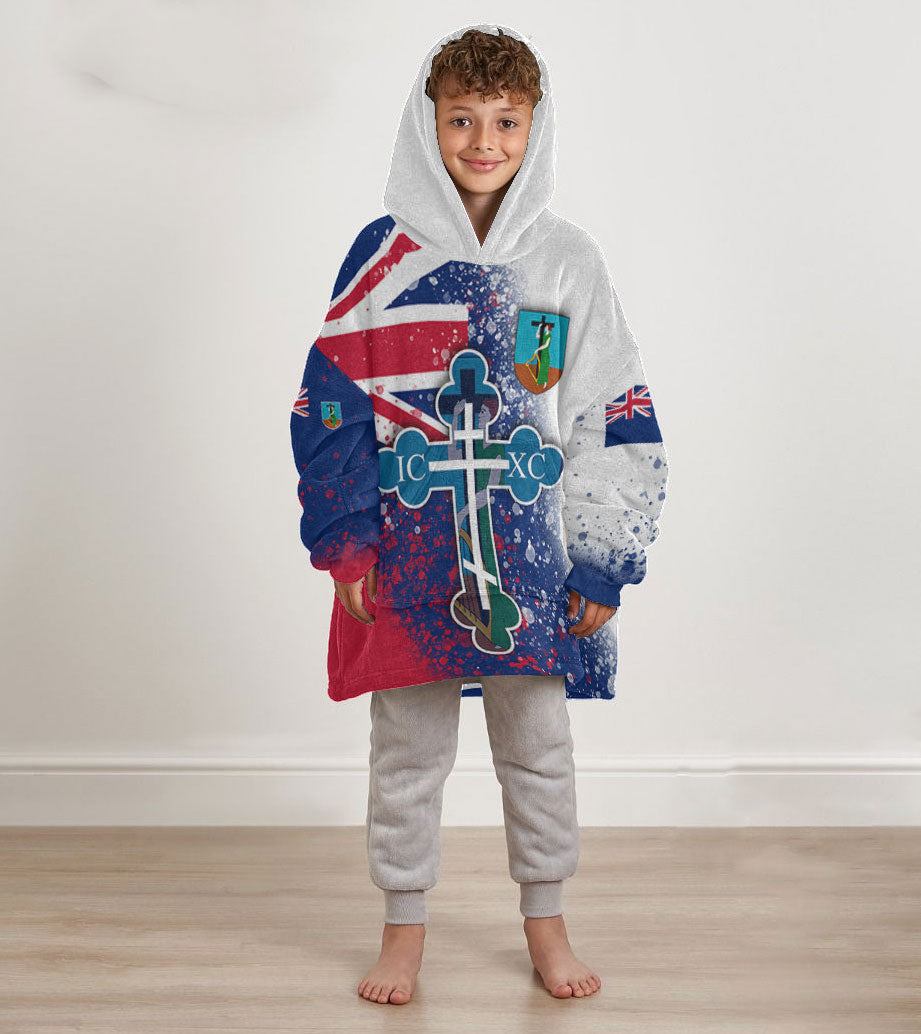 Montserrat Kid Snug Hoodie Flag & Coat Of Arms Orthodox Style