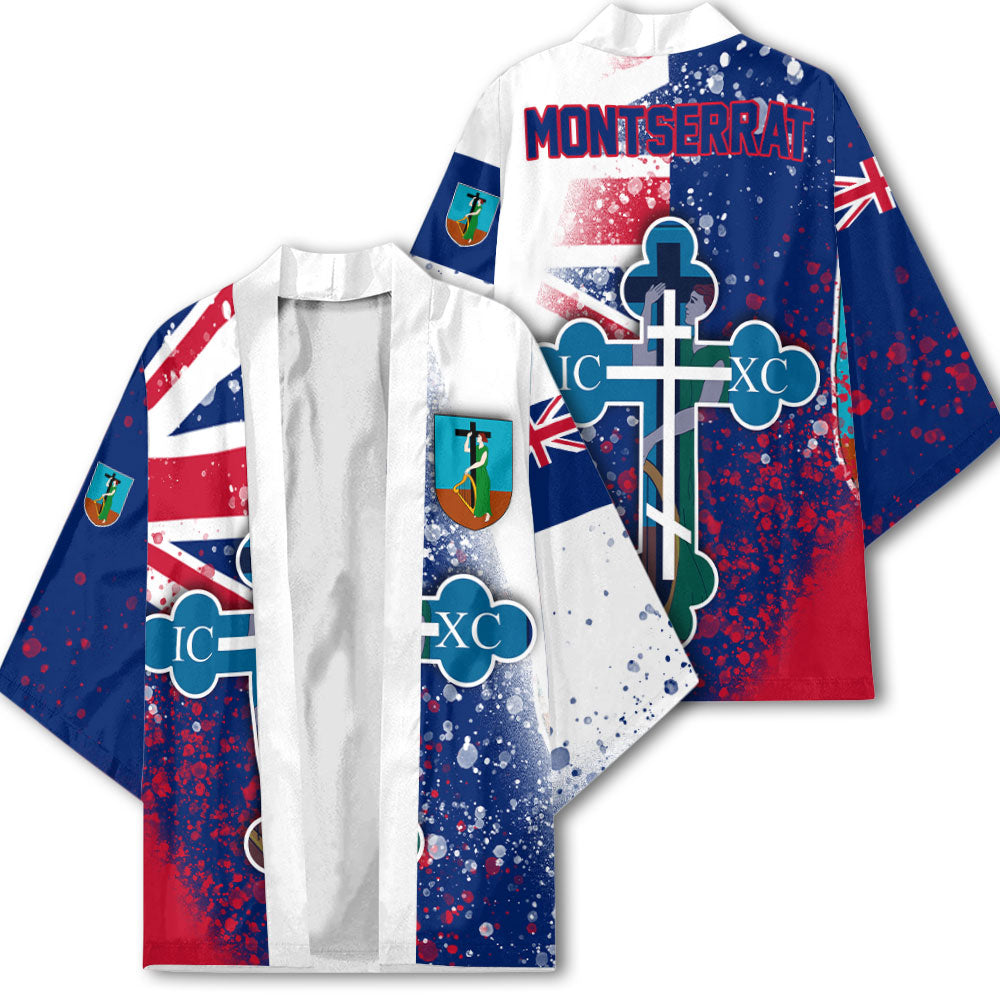 Montserrat Kimono Flag & Coat Of Arms Orthodox Style