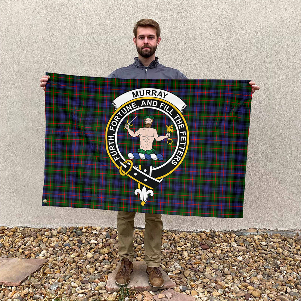 Murray of Atholl Modern Tartan Classic Crest House Flag