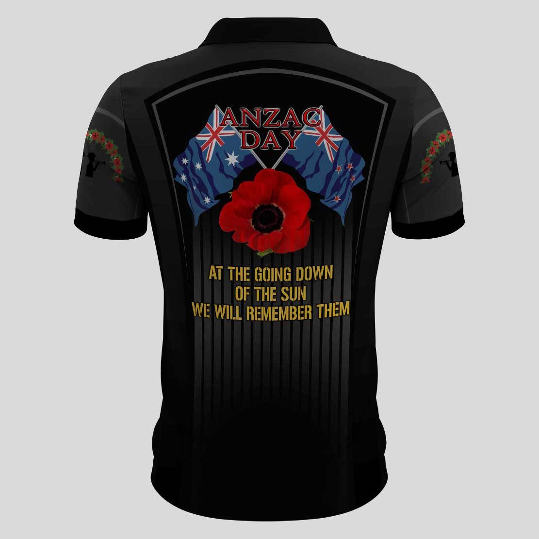 Anzac Polo - Anzac Remembrance Day Lest We Forget Polo Shirt