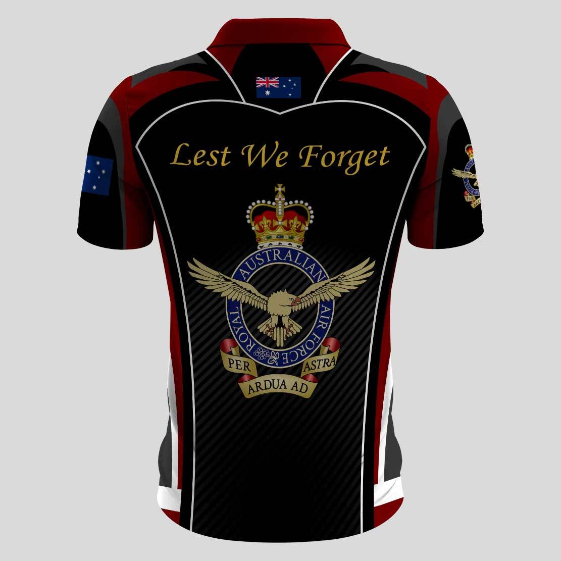 Anzac Polo - Red Puppy Anzac Remembrance Day Lest We Forget Polo Shirt