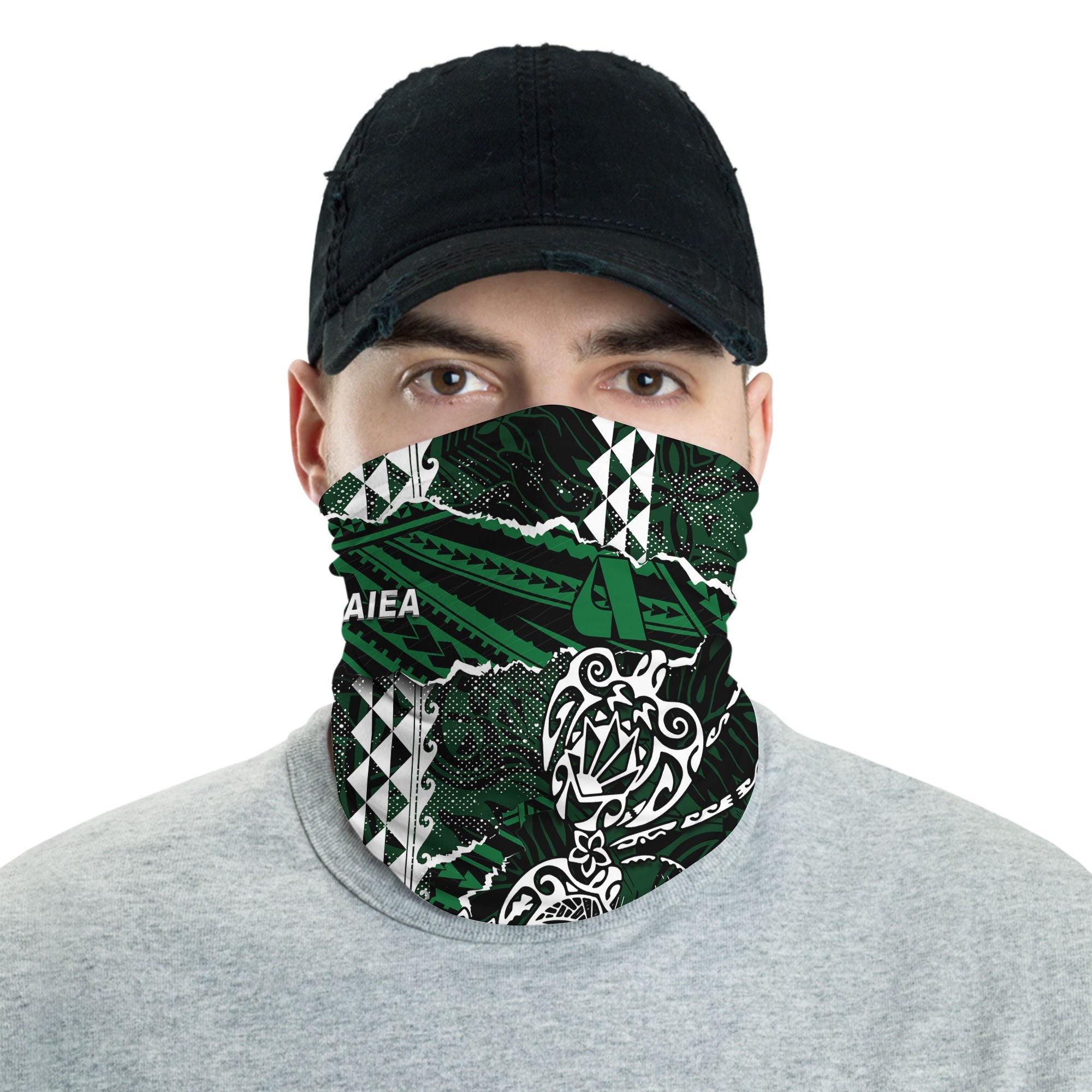 Hawaii Aiea High School Neck Gaiter Polynesian Turtle Style