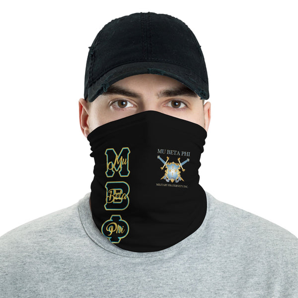 Fraternity Neck Gaiter - Mu Beta Phi Neck Gaiter Original Black Style