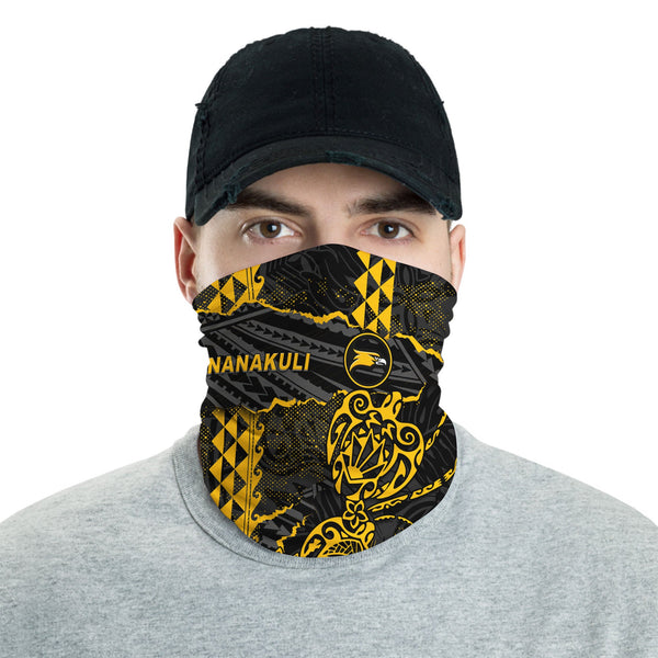 Hawaii Nanakuli High School Neck Gaiter Polynesian Turtle Style