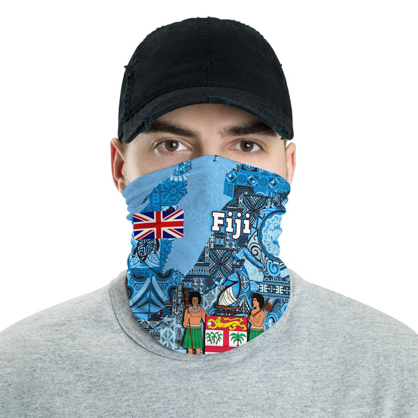 Fiji Flag & Coat Of Arms Neck Gaiter