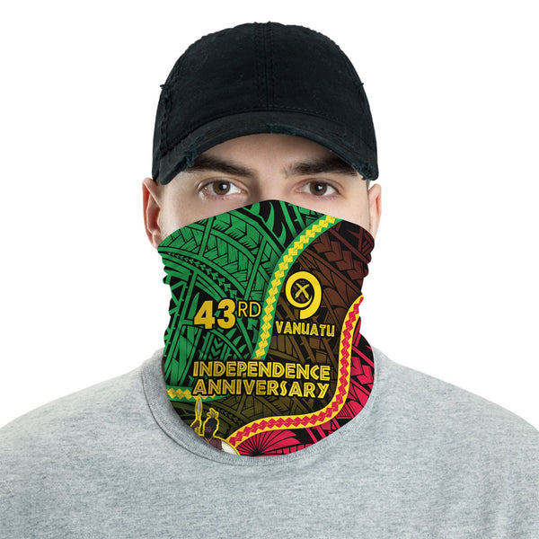 Vanuatu Neck Gaiter Independence Day 43rd Anniversary Style