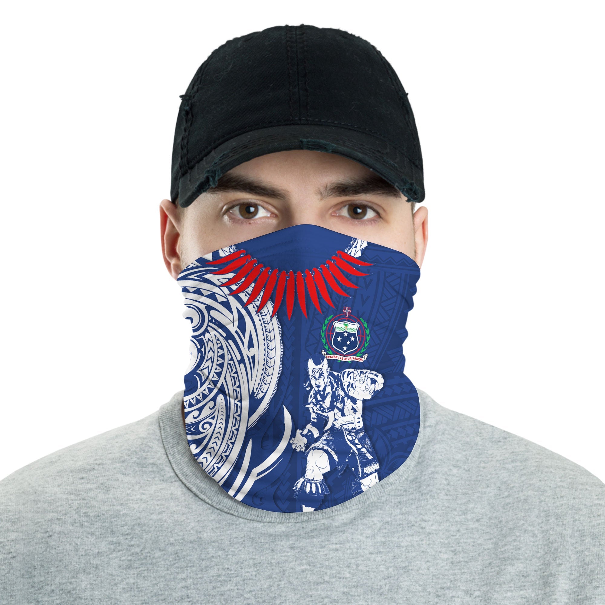 Samoa Neck Gaiter Warrior Ula Nifo Style