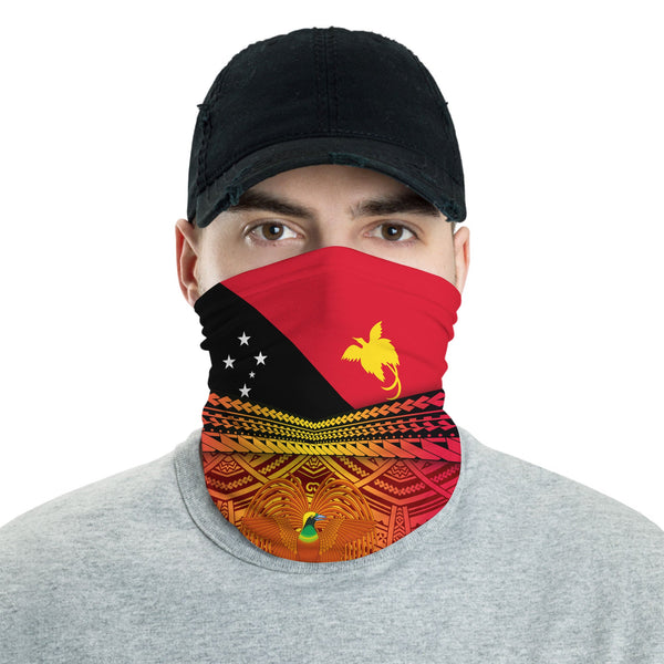 Papua New Guinea Independence Day Neck Gaiter PNG Emblem Style