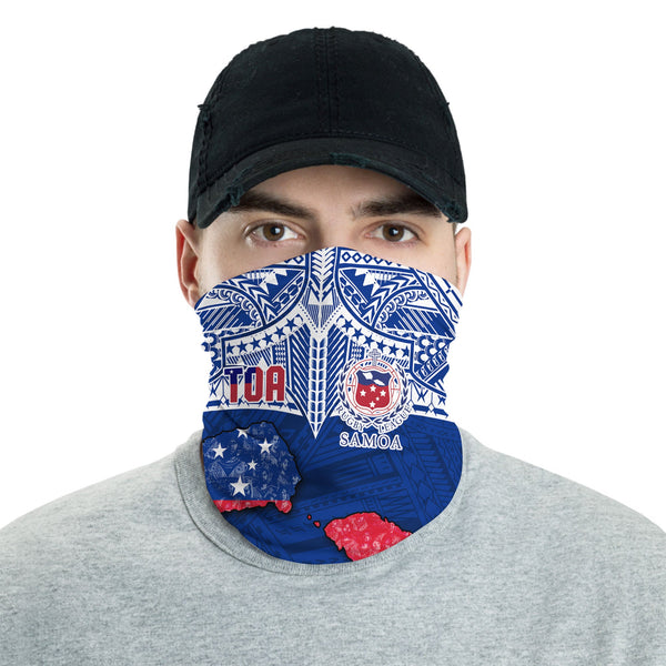 Samoa TOA Rugby Neck Gaiter Map Style