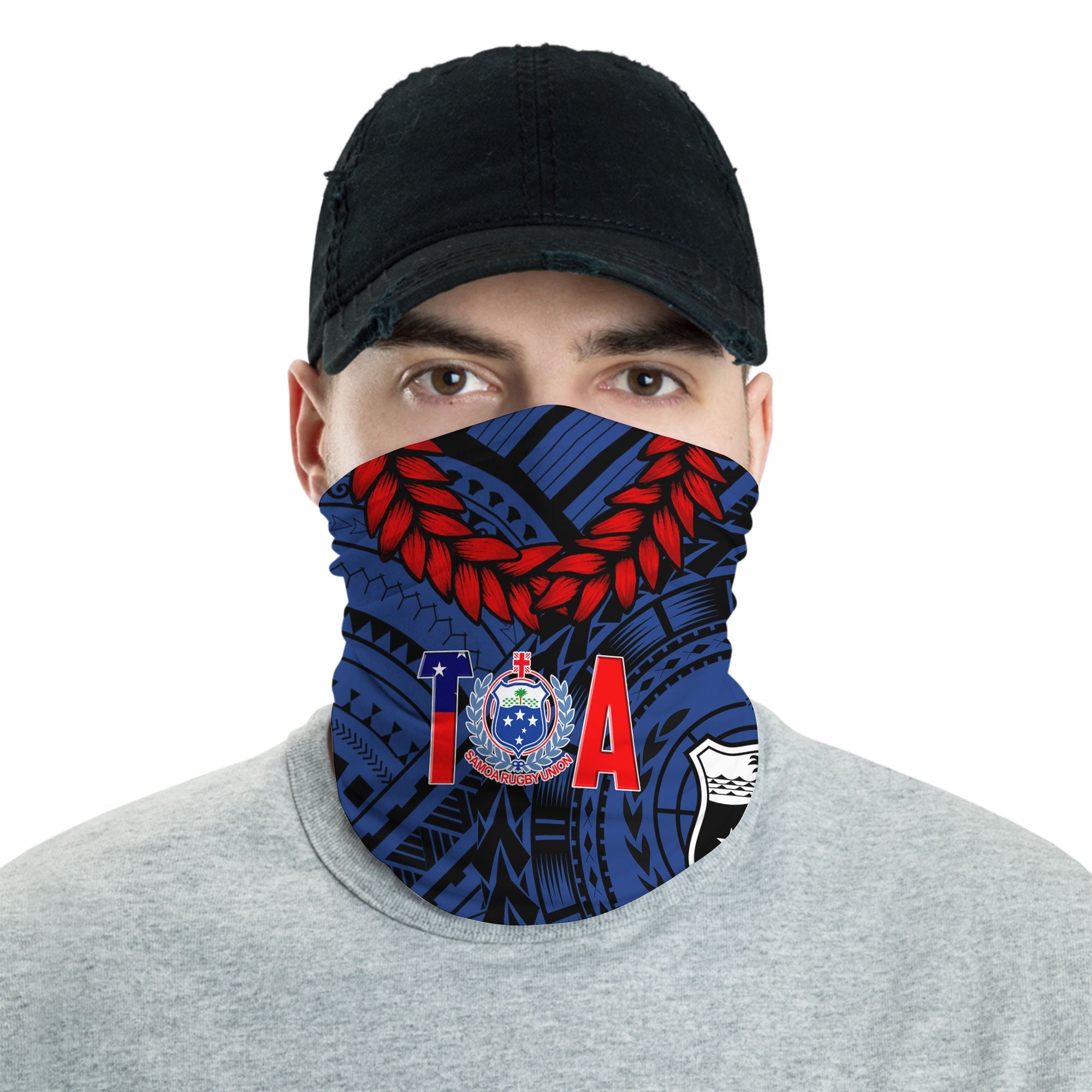 Samoa TOA Rugby Neck Gaiter Ulafala Style