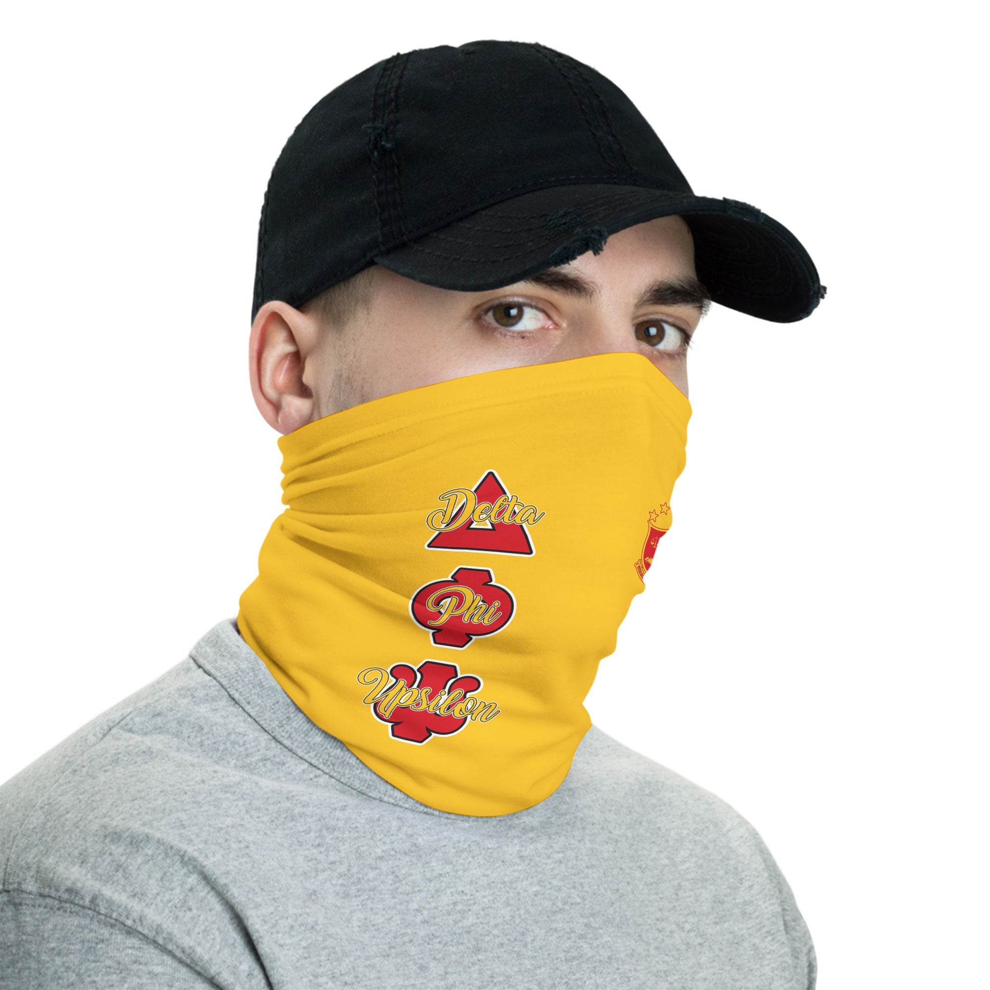 Fraternity Neck Gaiter - Delta Phi Upsilon Neck Gaiter Original Yellow Style