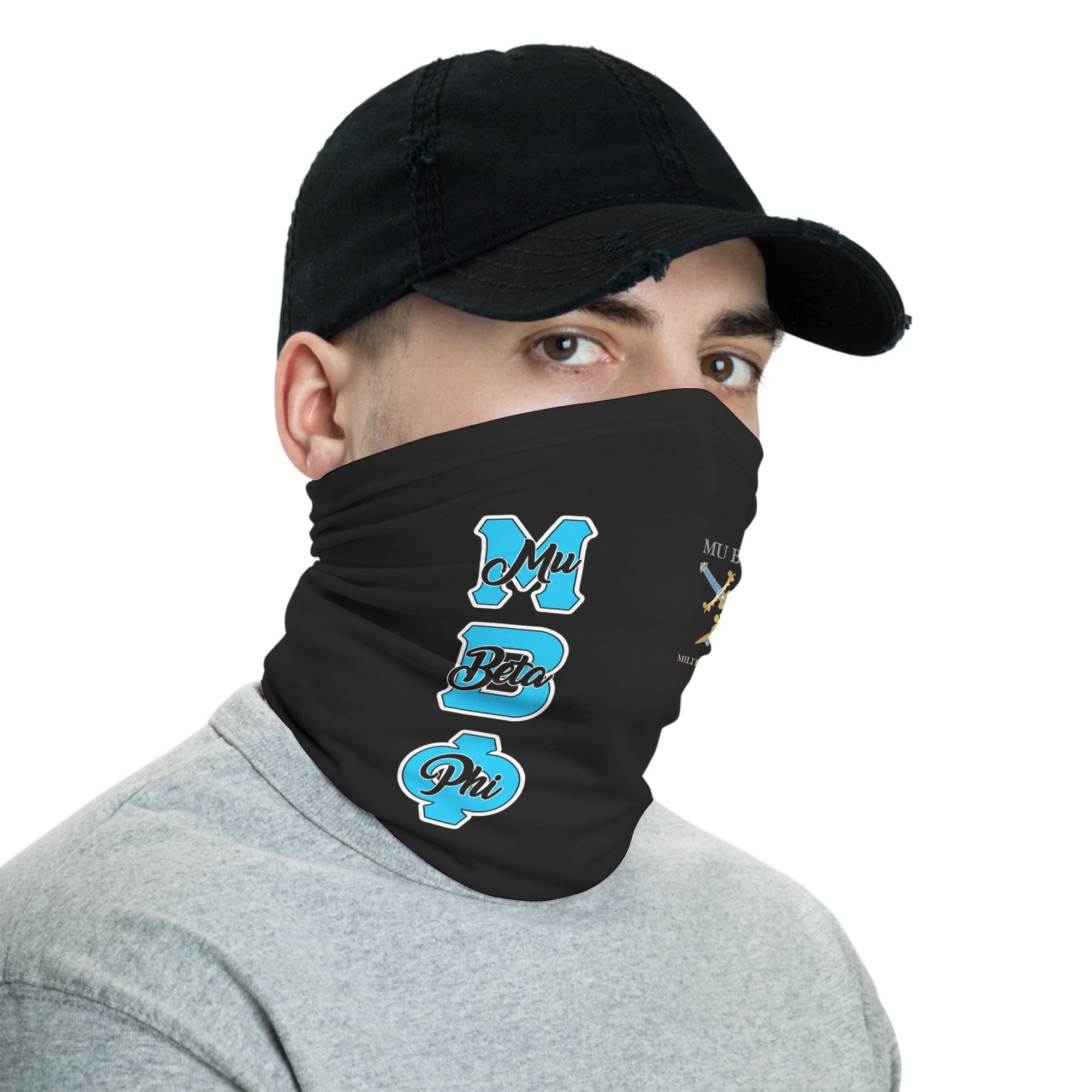 Fraternity Neck Gaiter - Mu Beta Phi Neck Gaiter Original Dark Style