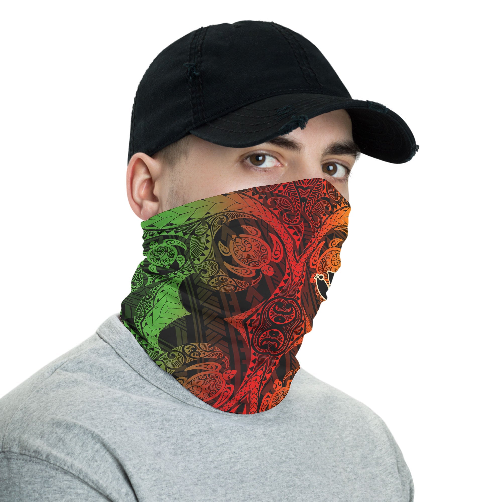 Kanaka Maoli Hawaii Neck Gaiter Reggae Style