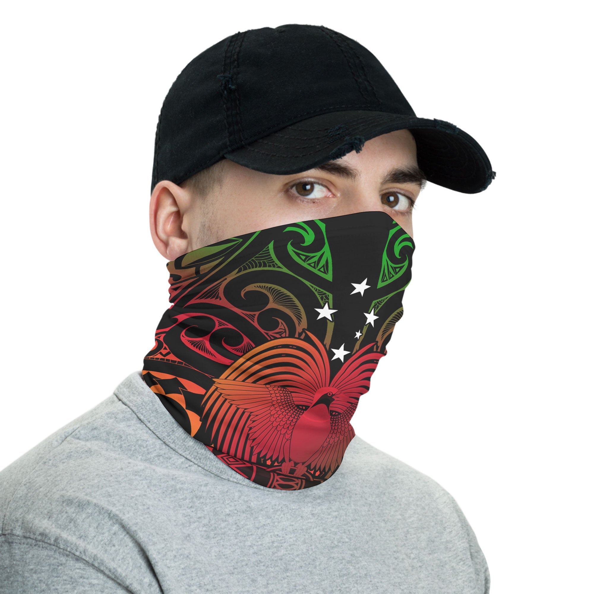 Papua New Guinea Neck Gaiter Unity In Diversity Motto