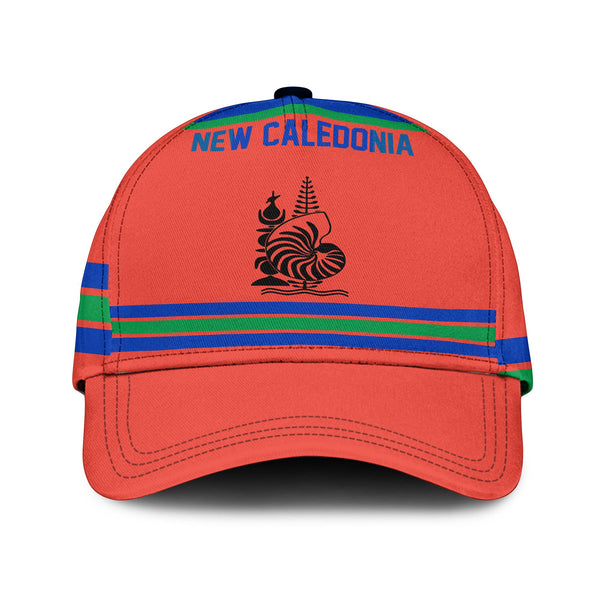 New Caledonia Classic Cap Flag & Coat Of Arms Hockey Style