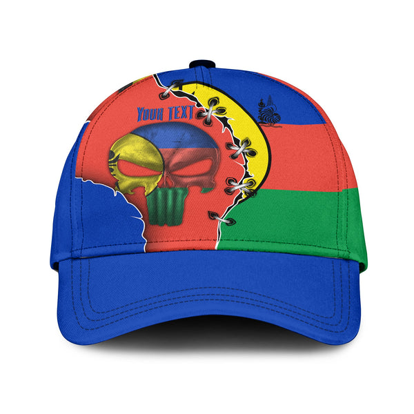 New Caledonia Classic Cap Flag & Coat Of Arms Skull Style