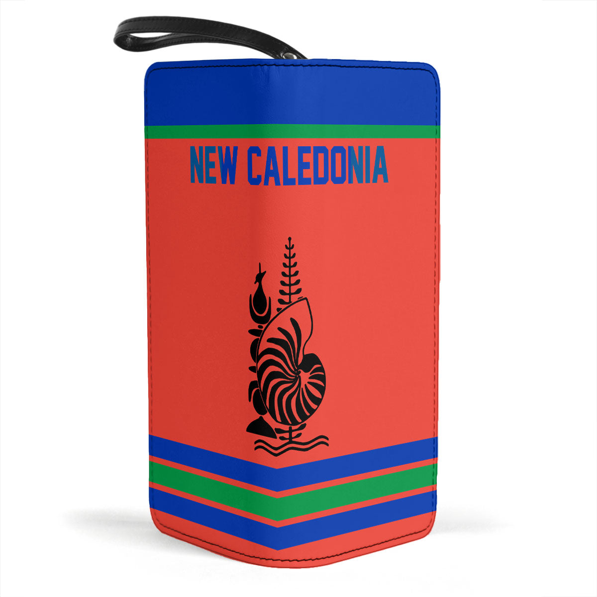 New Caledonia Clutch Purse Flag & Coat Of Arms Hockey Style