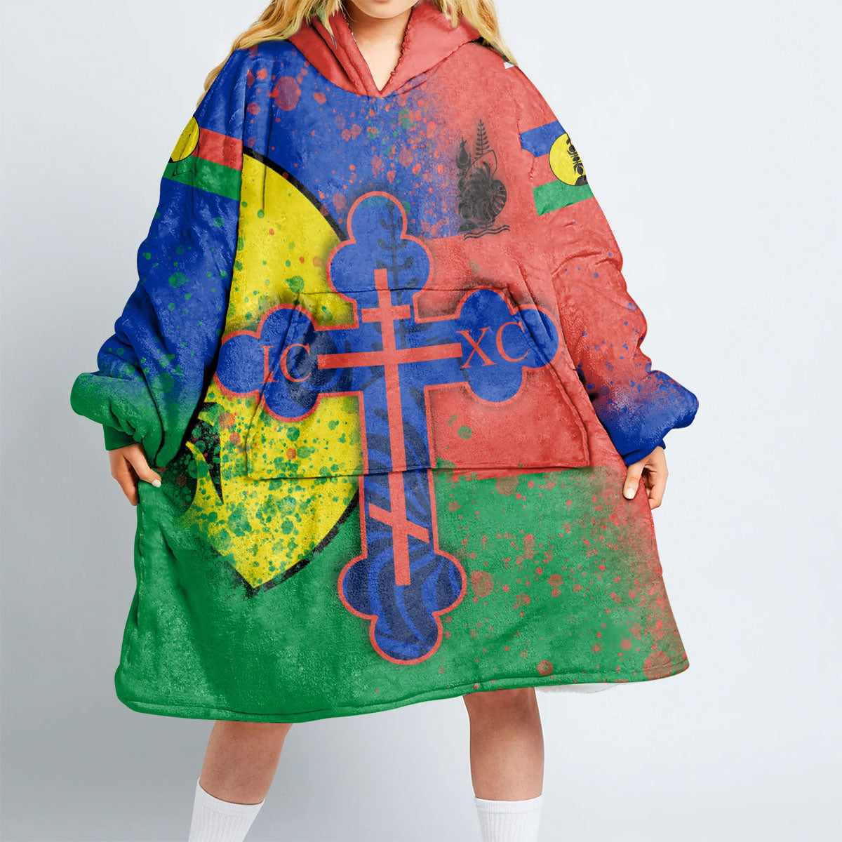 New Caledonia Snug Hoodie Flag & Coat Of Arms Orthodox Style