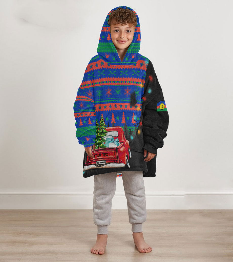 New Caledonia Snug Hoodie Kid Coat Of Arms Christmas Style