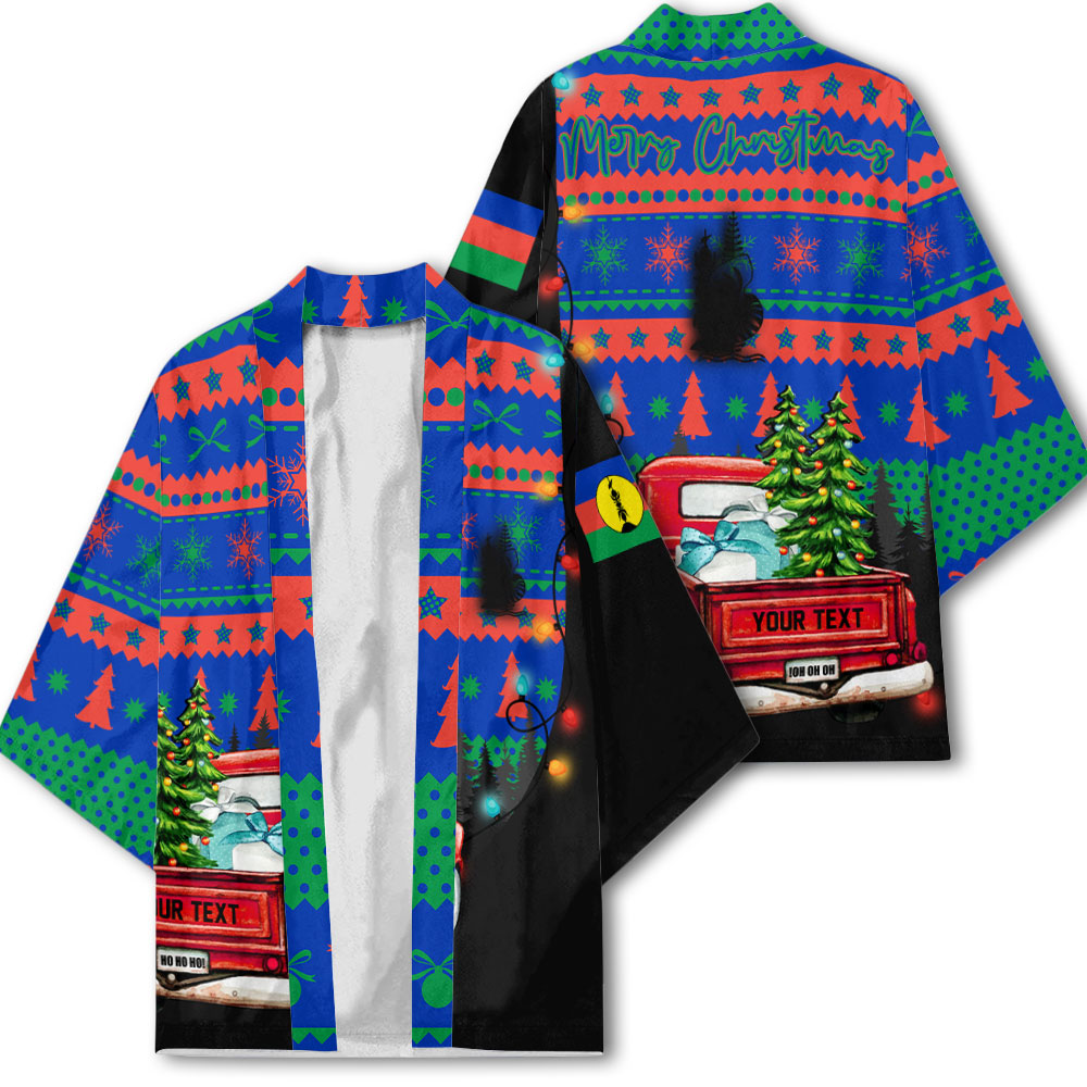 New Caledonia Kimono Coat Of Arms Christmas Style