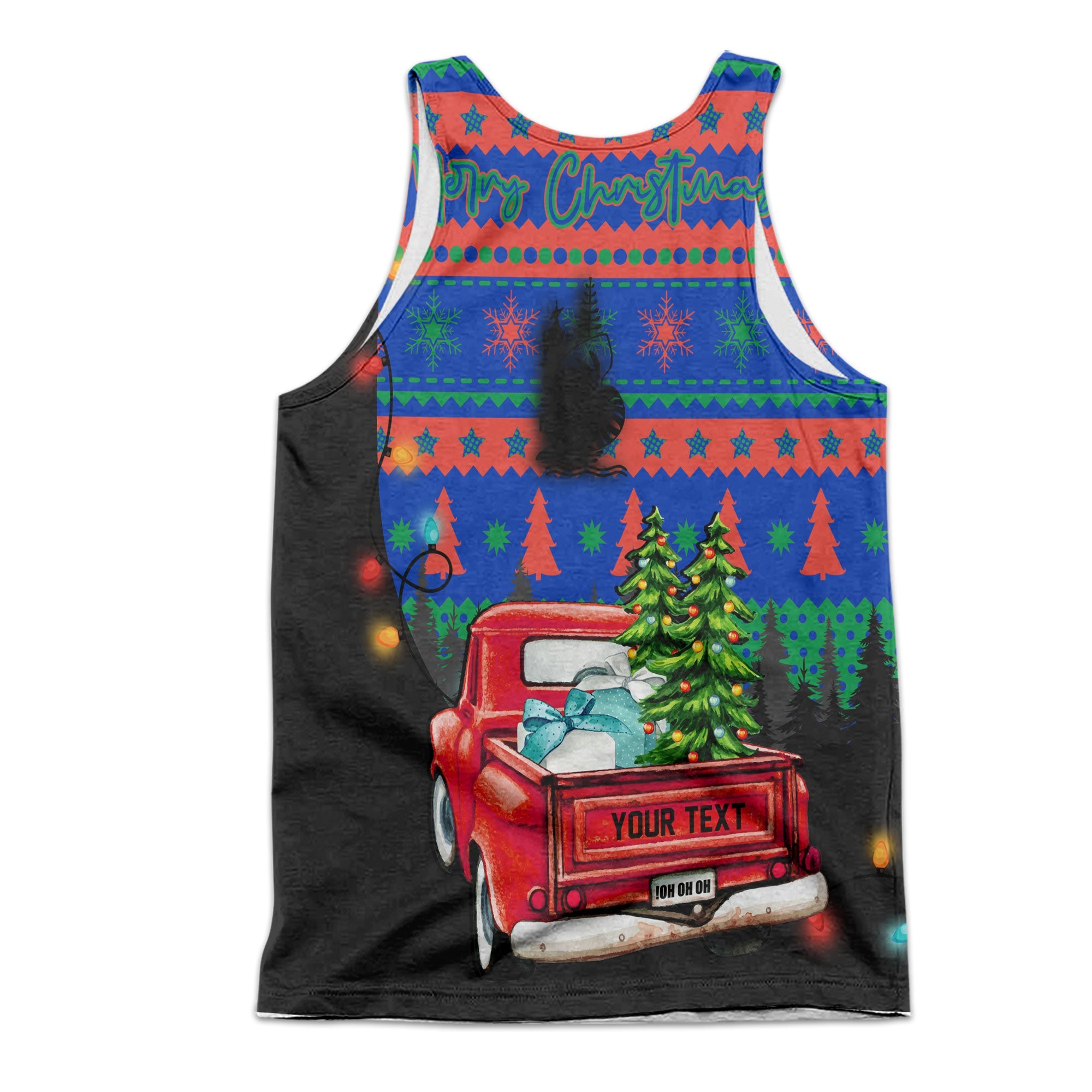 New Caledonia Men Tank Top Coat Of Arms Christmas Style