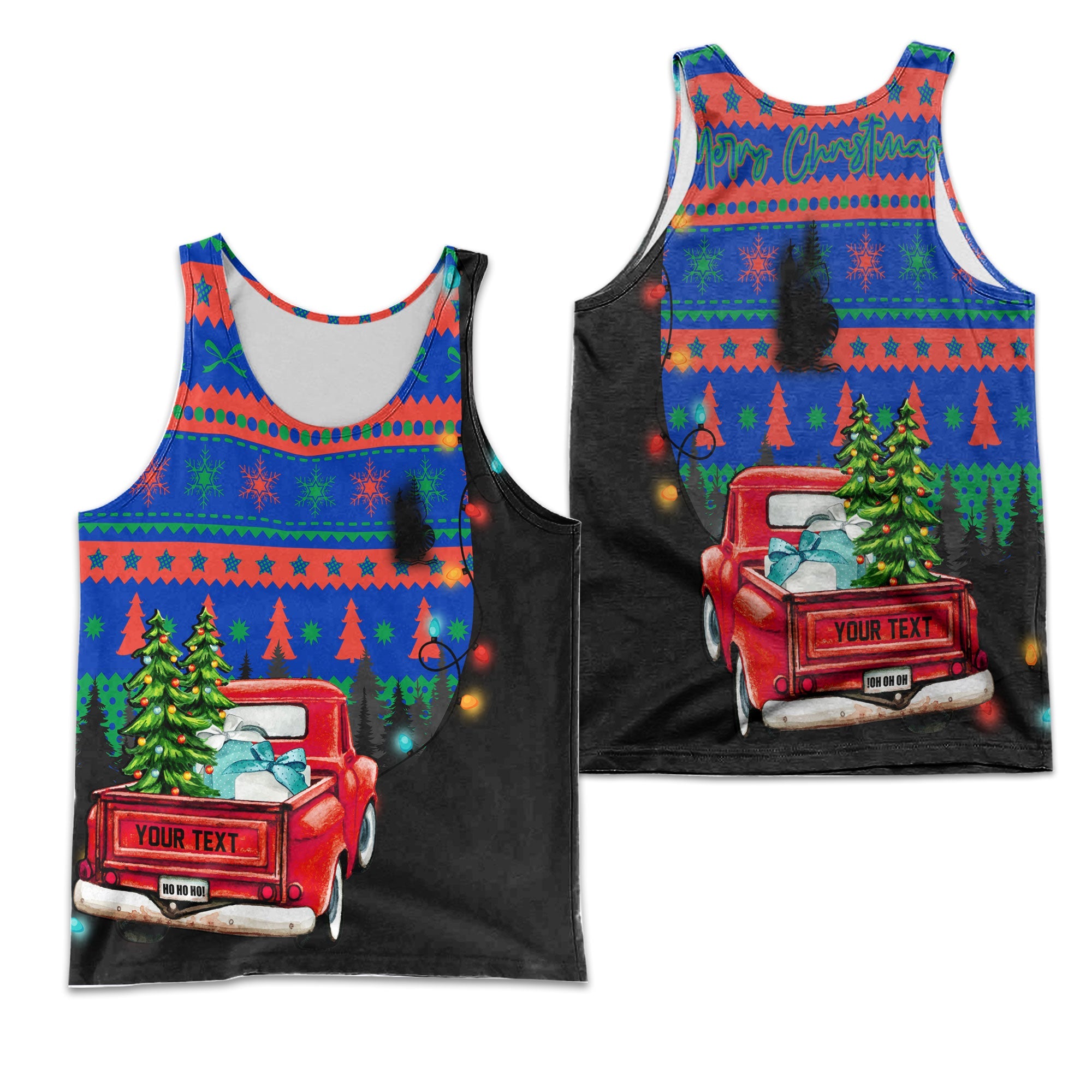 New Caledonia Men Tank Top Coat Of Arms Christmas Style