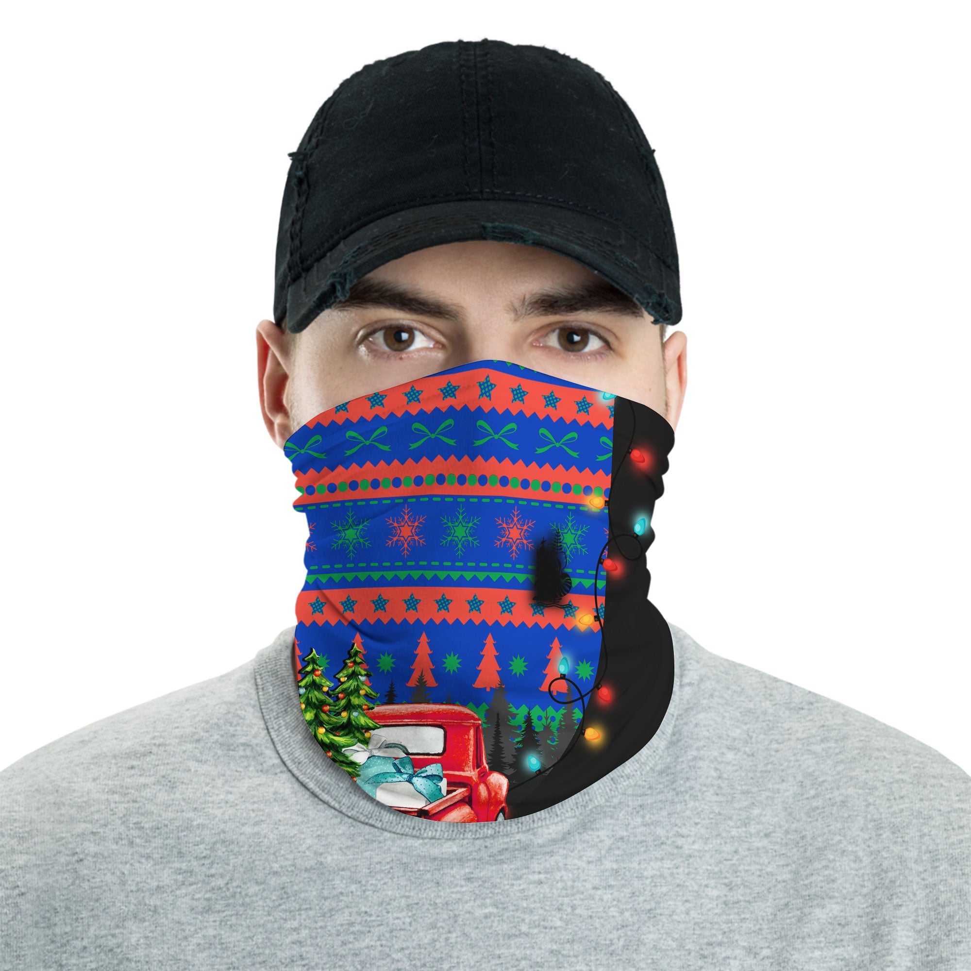 New Caledonia Neck Gaiter Coat Of Arms Christmas Style