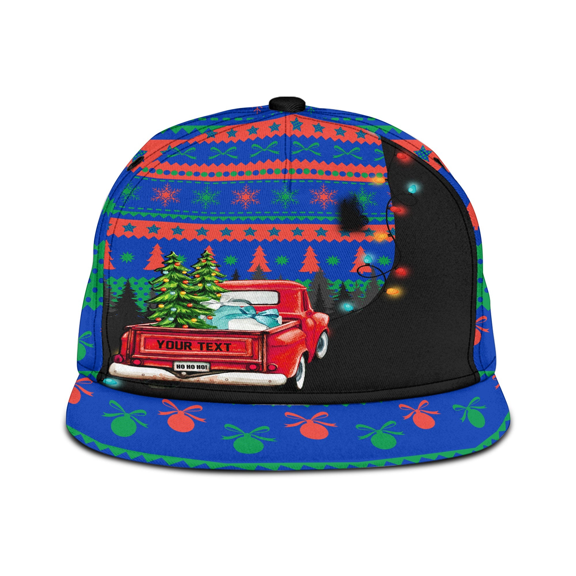 New Caledonia Snapback Hat Coat Of Arms Christmas Style