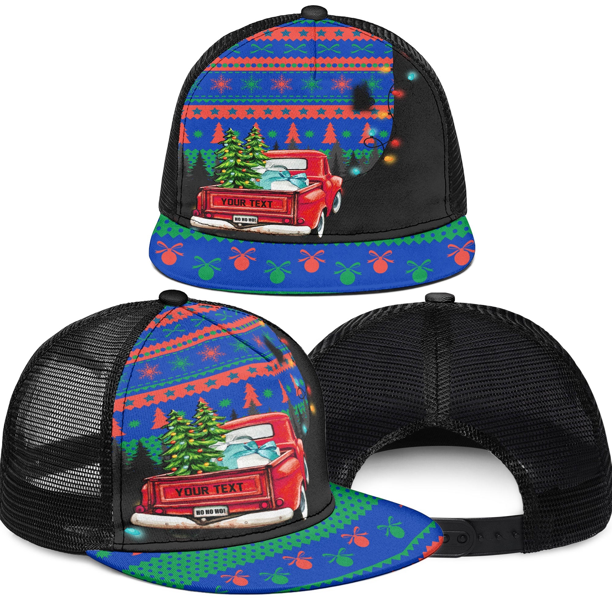 New Caledonia Trucker Hat Coat Of Arms Christmas Style