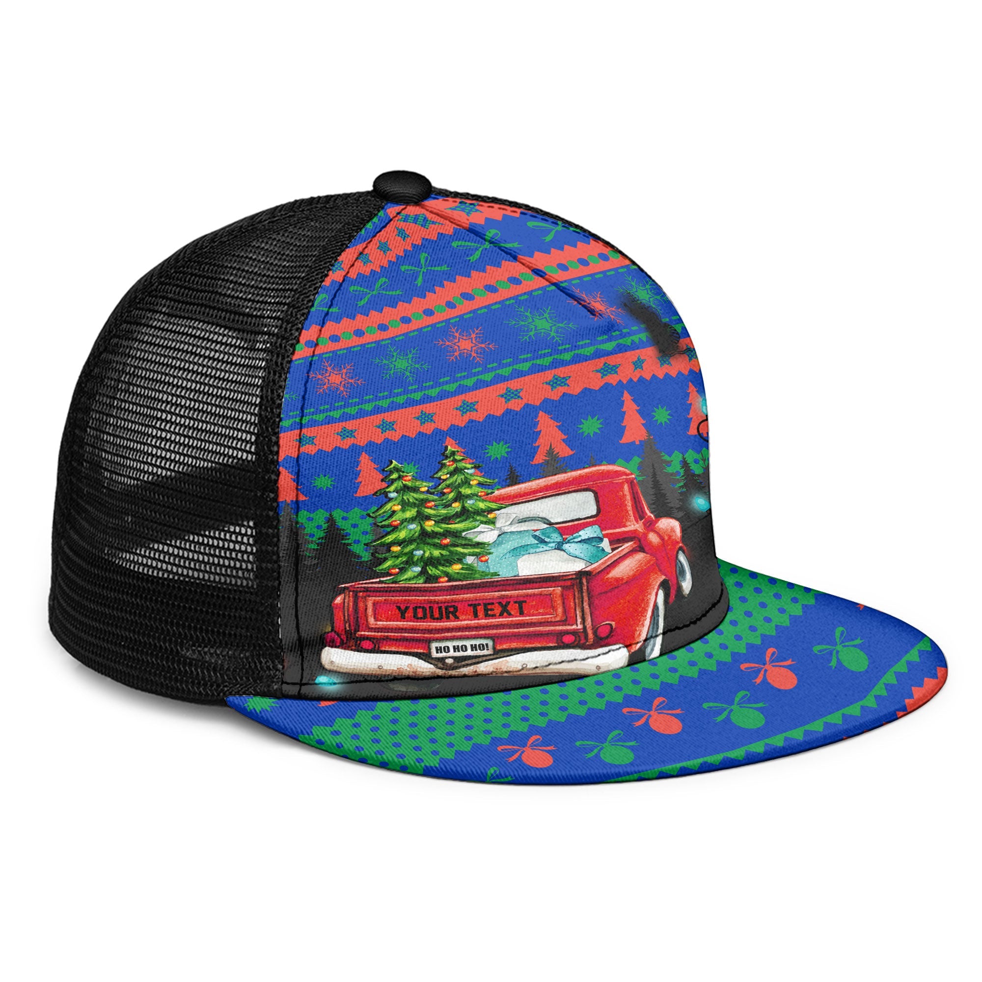 New Caledonia Trucker Hat Coat Of Arms Christmas Style