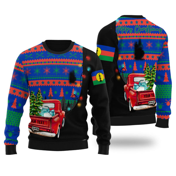 New Caledonia Ugly Sweater Coat Of Arms Christmas Style