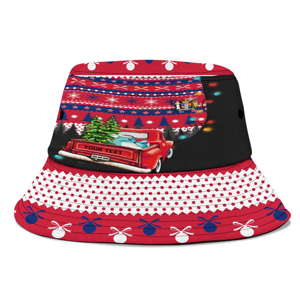 New Zealand Bucket Hat Coat Of Arms Christmas Style