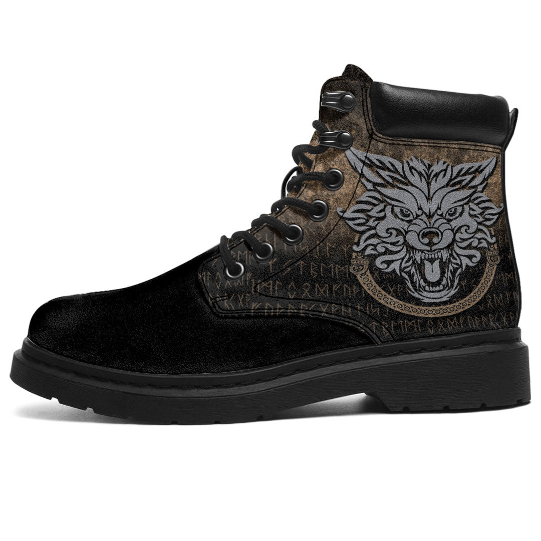 Viking All Season Boots Norse Pagan Viking Wolf