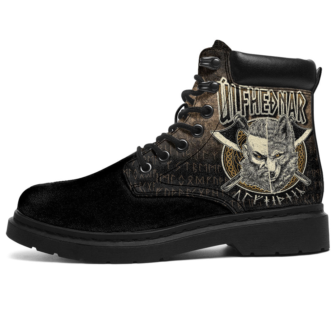 Viking All Season Boots Norse Viking Wolf Ulfhednar Pagan Warrior Ulfhedinn